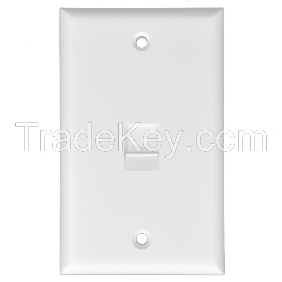 Single Gang American Wall Plate With Shutter