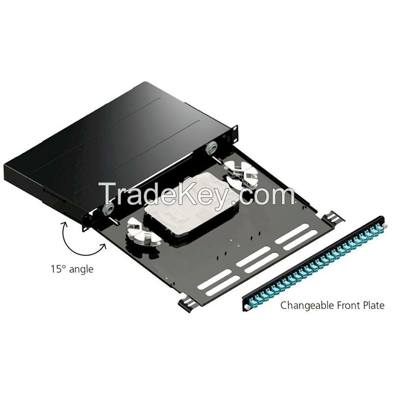 Fiber Optic Patch Panel With Changeable Front Plate