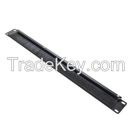 1U 19 Inch Horizontal Brush Panel For Server Rack