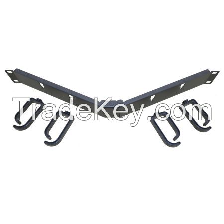 1U 19 Inch Foldable Type Cable Management With 4 Hangers