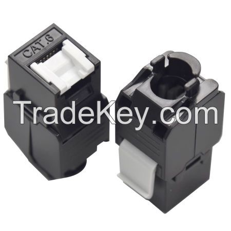 CAT 6 UTP Tool Free Keystone RJ 45 Jack With Shutter