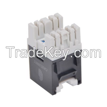 UL Listed Cat5e 180 Degree UTP Keystone Jack