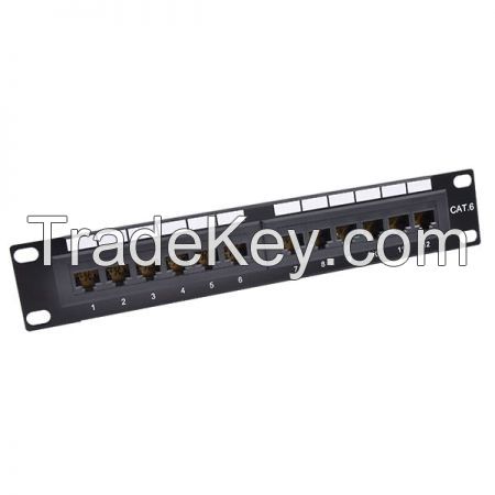 Cat.6 12 Port UTP 180 Degree IDC Module Panel