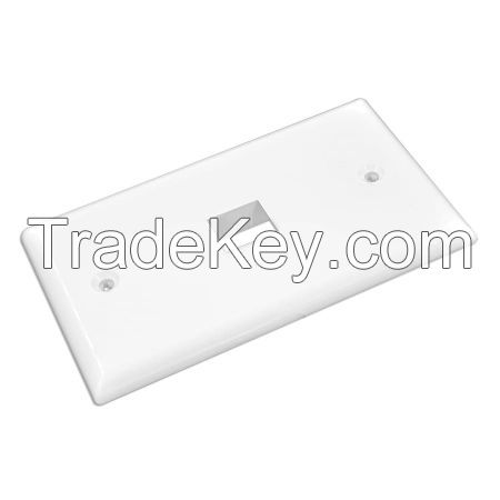 US Style RJ45 Keystone Outlet Cover Plates 1 Port