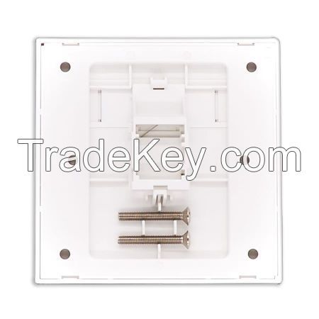 Shuttered British Faceplate 1 Port, 86x86mm