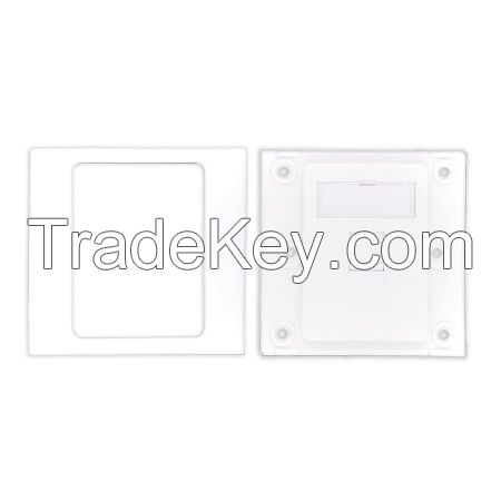 Shuttered British Faceplate 1 Port, 86x86mm