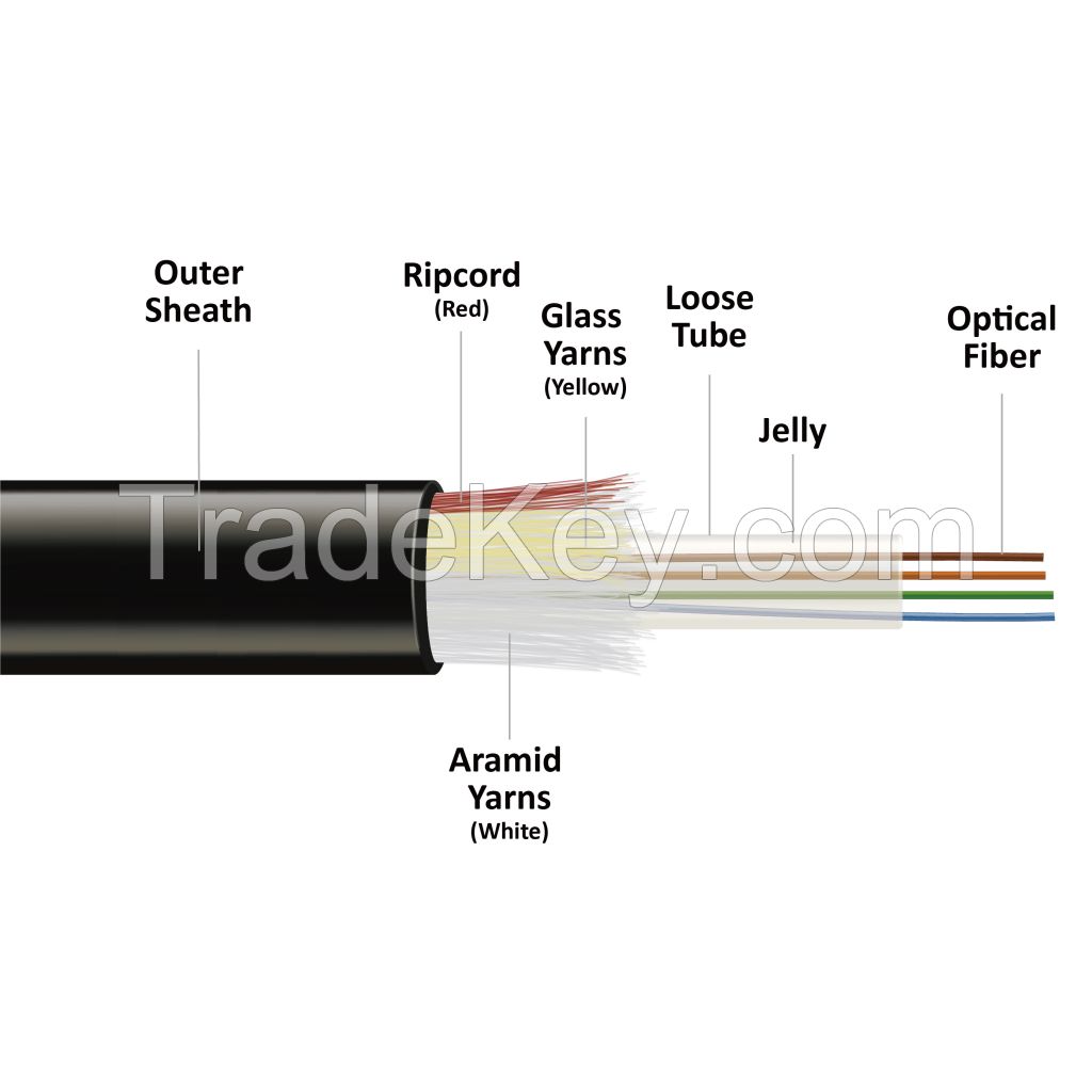 Outdoor Fiber Optic Cable 4-24 Cores SM G657A