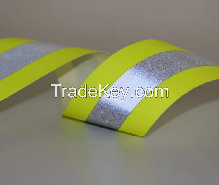 Fireproof reflective tape EN471 Class 2 high visible reflective fabric tape for clothing