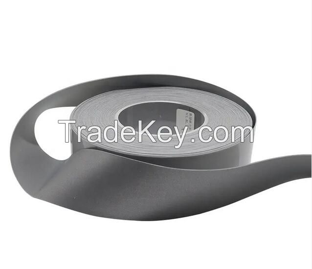 Double Side Reflective Silver Grey Polyester and Spandex Reflective Strech Elastic Fabric Tape