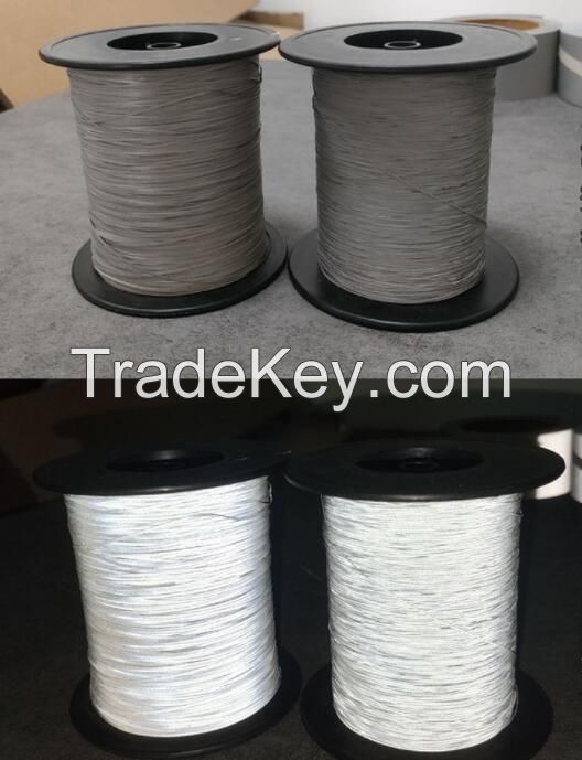 High Visibility Double Side Reflective Yarn Thread/single Side Reflective Yarn For Knitting Weaving