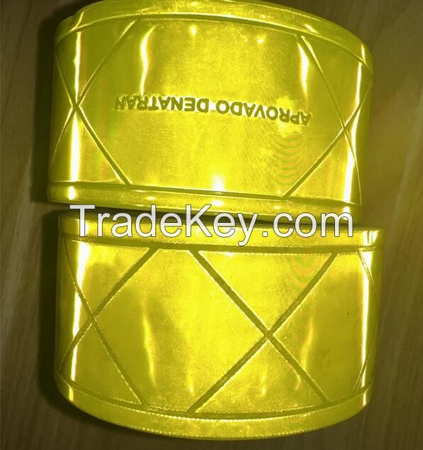 Wholesale Reflective Crystal Lattice Retro Reflective Material Fabric factory price PVC Reflective Tape for cloth