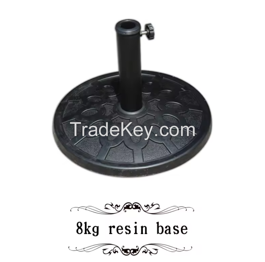 8kg/12kg/14kg/19kg/25kg rose base resin water fill base market umbrella base patio umbrella parts