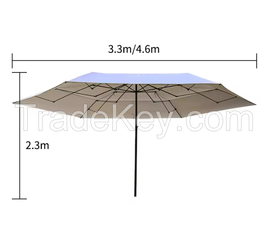 Summer Design 3.3meter Outdoor Large Sunshade Area Umbrella Garden Patio Umbrellas For Camping Entertainment