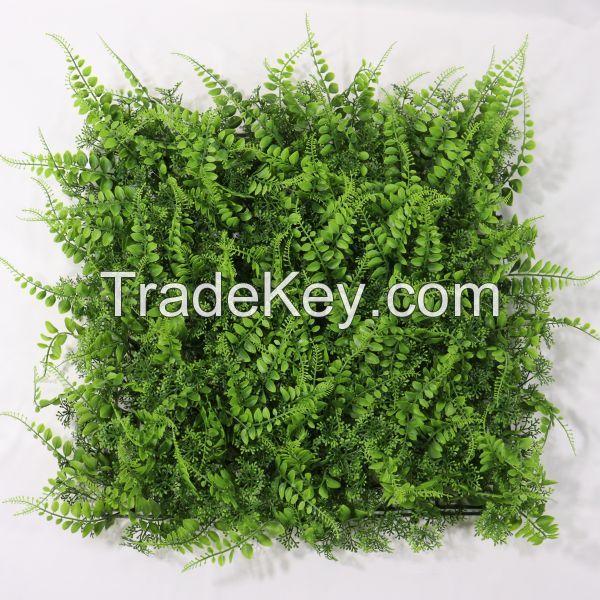 China Art Floral Fake Artificial Plastic Plants Panel 40*60cm Greenery Backdrop Green Wall Panel Artificial Plant