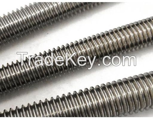 High strength threaded rebars, threaded rods 