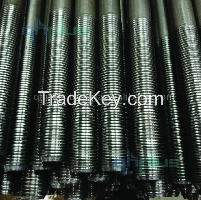 High strength threaded rebars, threaded rods 