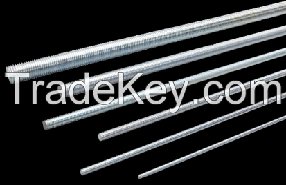 High strength threaded rebars, threaded rods