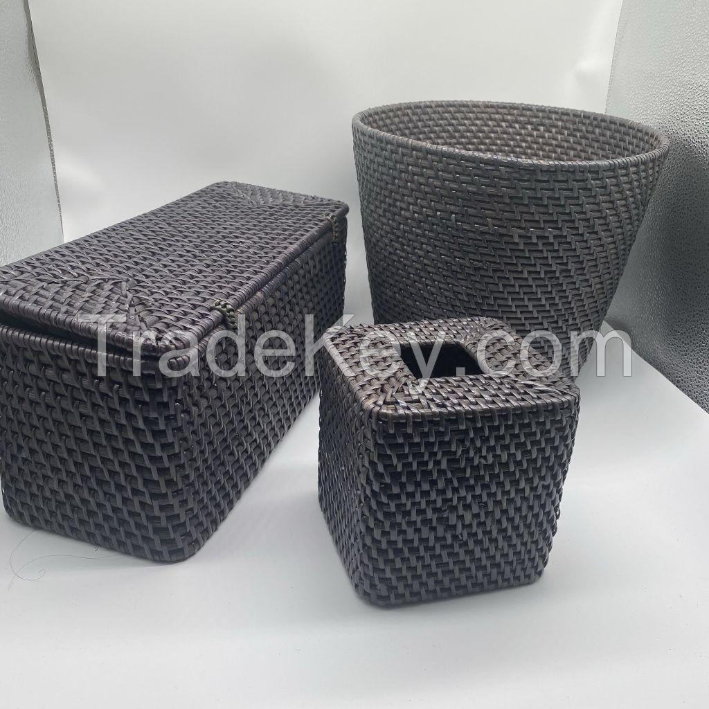 rattan tissue box made in Vietnam