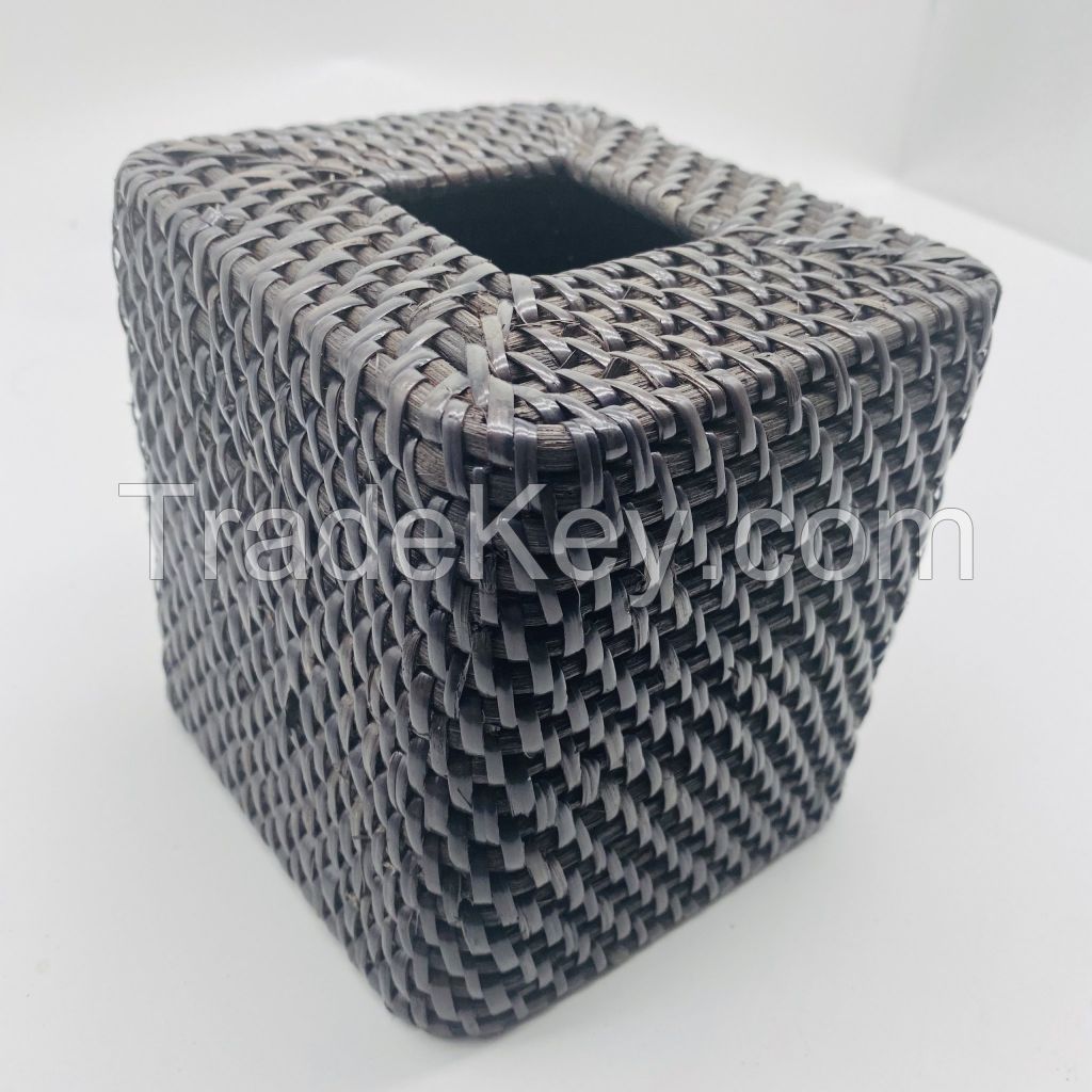 rattan tissue box made in Vietnam