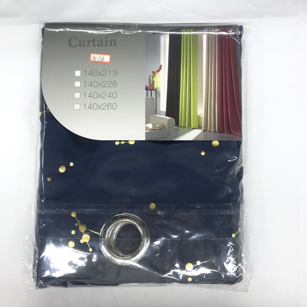 Stock ready made blackout curtain