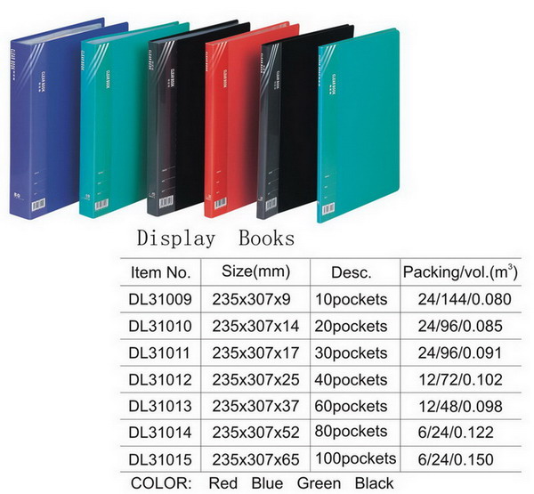 PP Display book, clear book