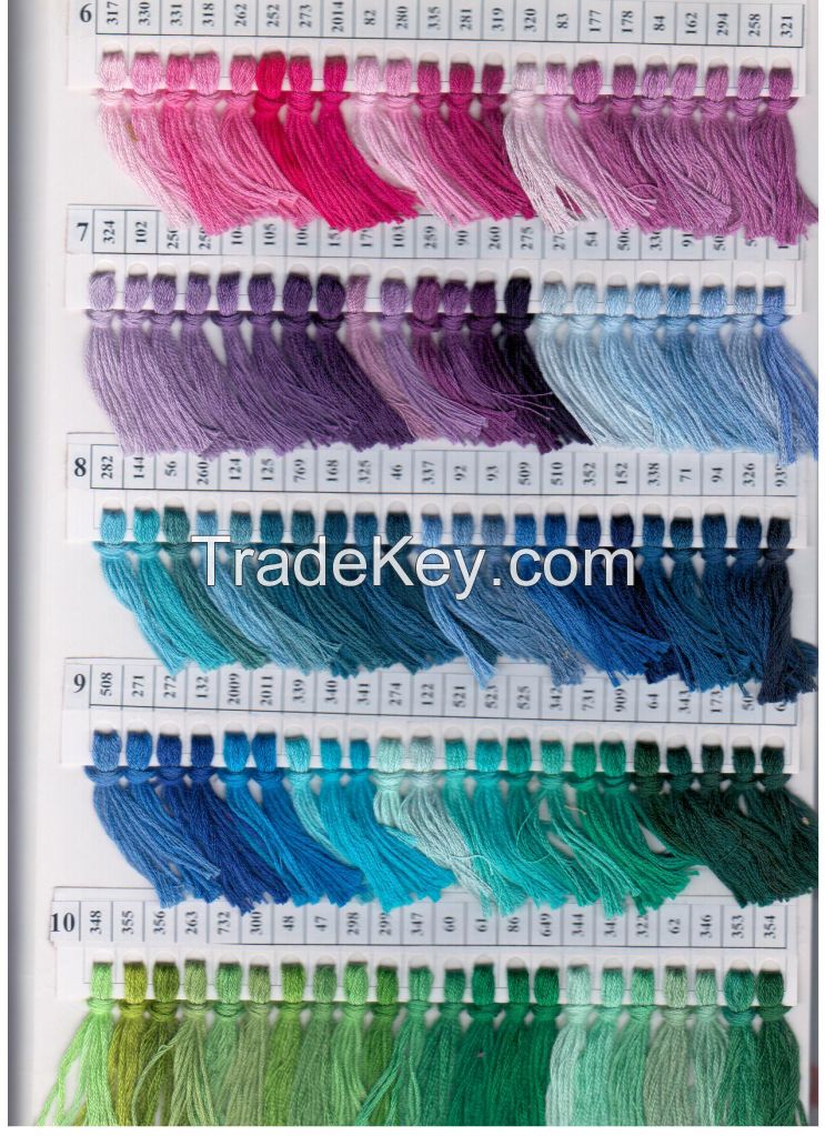 Embroidery thread - muline 100% cotton