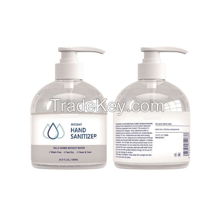 Non Washing Instant hand gel 1000ml Anti virus Anti-septic Dry Hand Gel 