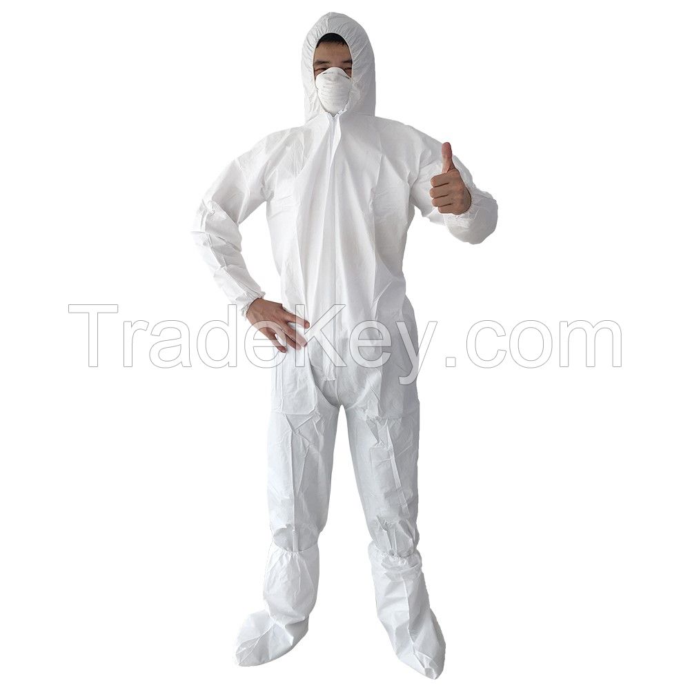 Disposable Medical Protective Isolation Coverall  Single-Use SMS Isolation Gown