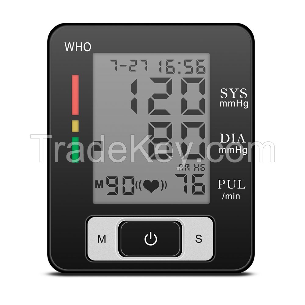 Smart electronic digital Wrist blood pressure Monitor Cuff Pulse Portable Tonometer Heart Rate