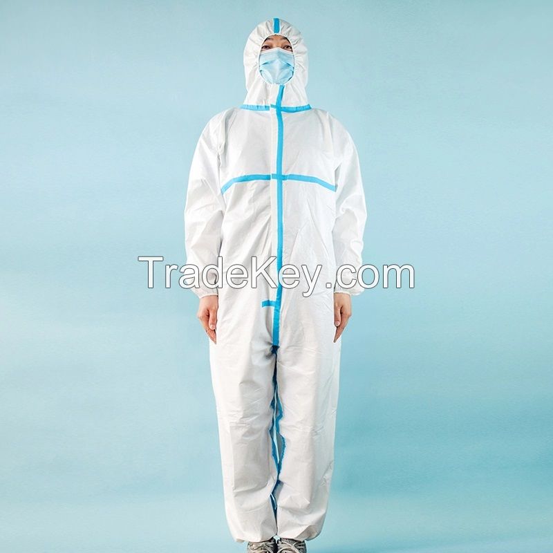 Disposable Medical Protective Isolation Coverall  Single-Use SMS Isolation Gown