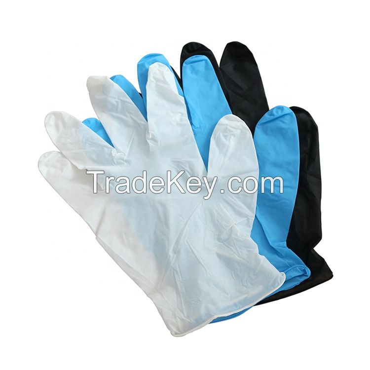 Disposable Examination Gloves Blue Nitrile Powder Free Examination Gloves