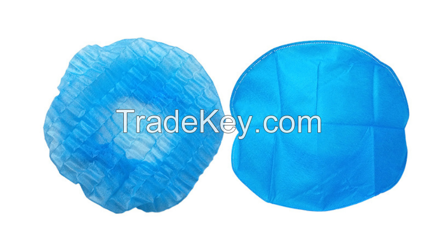 Disposable Non-Woven Surgical Bouffant Cap Clip Cap Elastic Disposable Elastic Disposable Hair Cap 