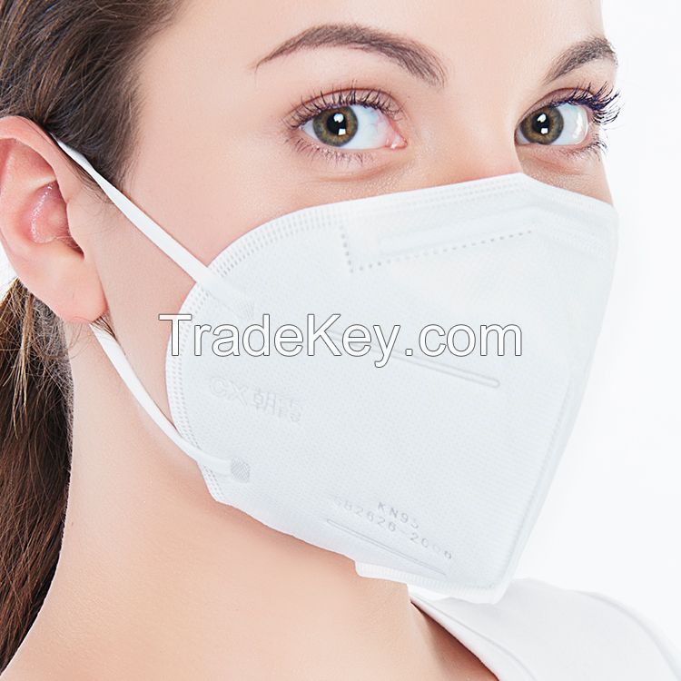 Disposable Nonwoven KN95 Folding Half Face Mask for Self Use