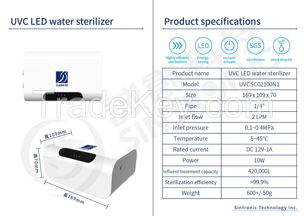 UVC LED Water Sterilizer