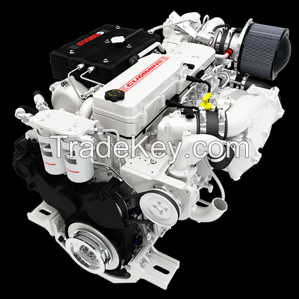 Sinotruk 220-257kW (300-350HP) WD615.57C 4 stroke 6 cylinders inboard fuel efficient marine boat engine