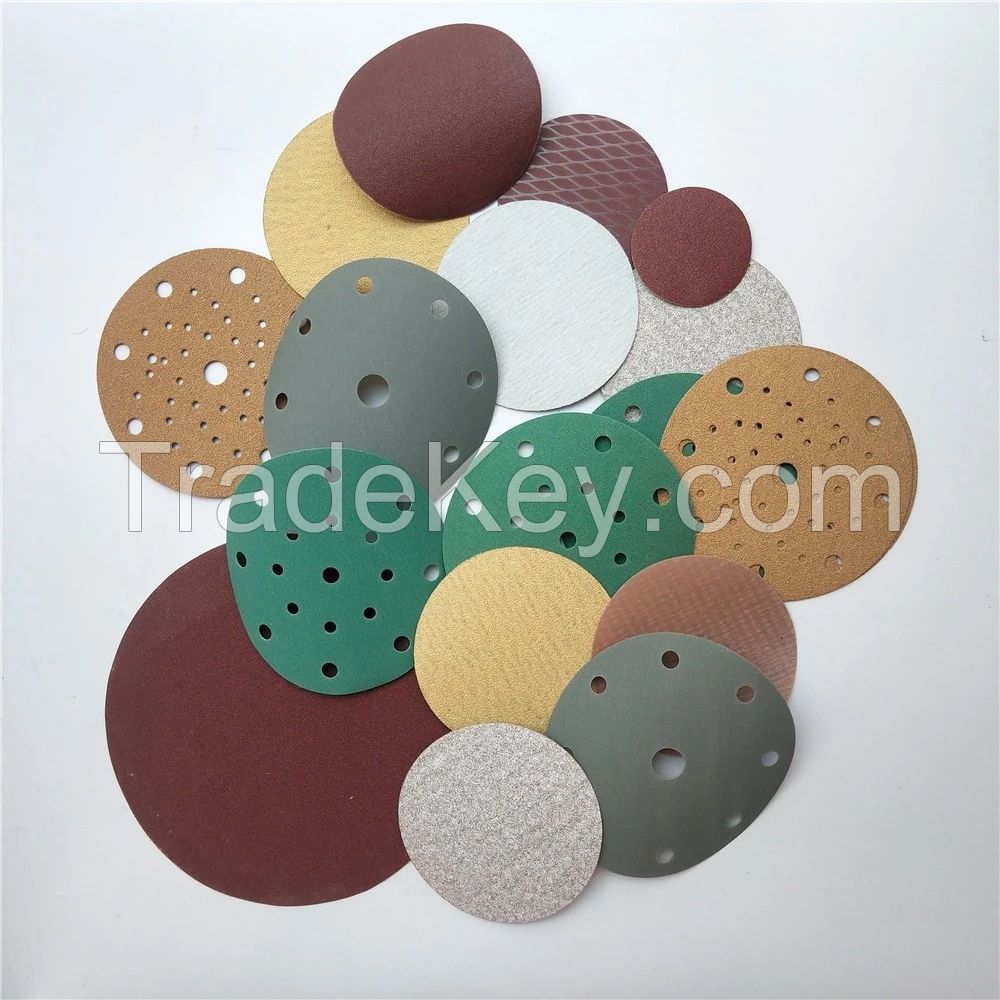 Abrasive paper sanding discs 