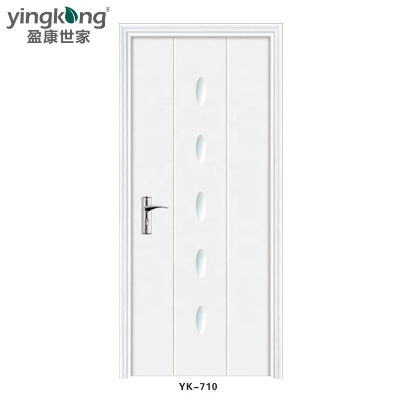 100% waterproof 2mm-5mm pvc laminated full wpc hollow swing wpc pure door