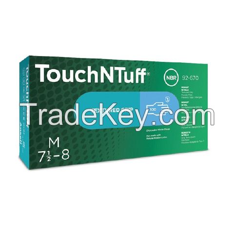 Ansell TouchNTuff 92-670 Nitrile Glove