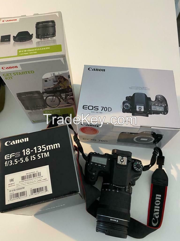 Canon EOS 70D 20.2MP DSLR Camera Kit w/ EF-S IS STM 18-135mm 