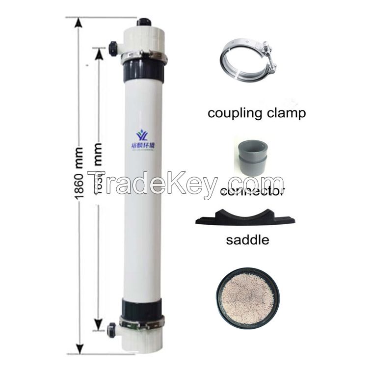 Big yield 3000L/H 9 inches hollow fibre PVDF ultrafiltration membrane YLUF-0860 with factory cheap price