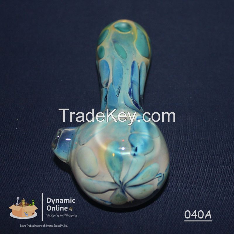 4 inch Double Tube Glass Smoking Pipe with outer art | Glass Smoking Pipe