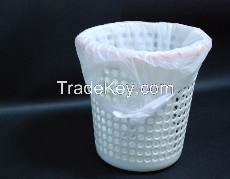 Hdpe Star-sealed garbage bag with handle