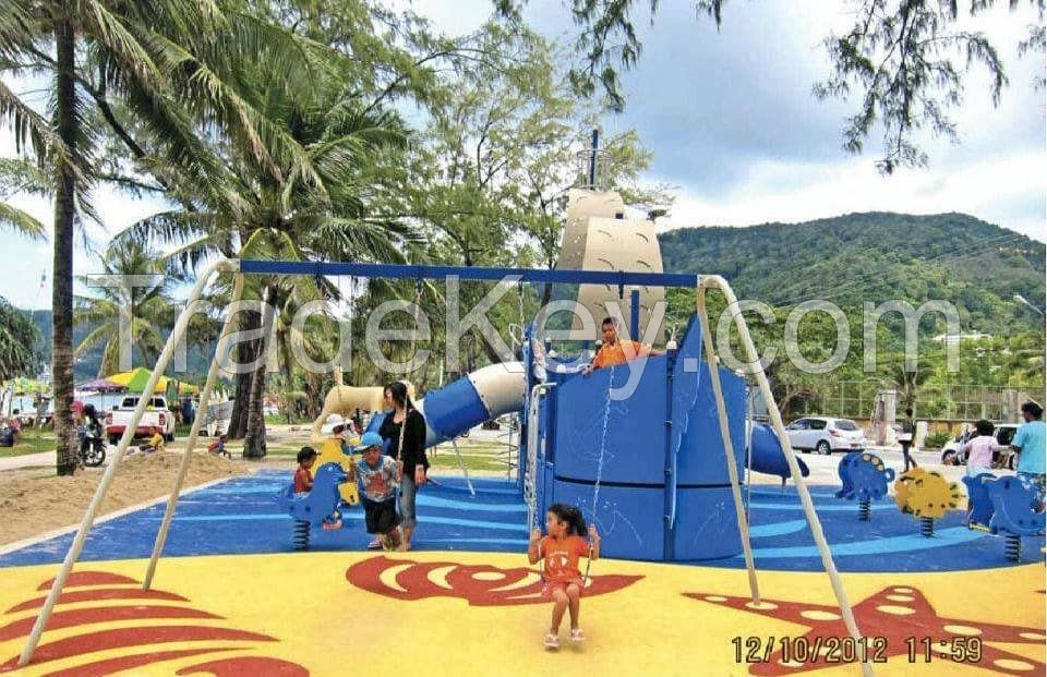 Fitness playground equipment