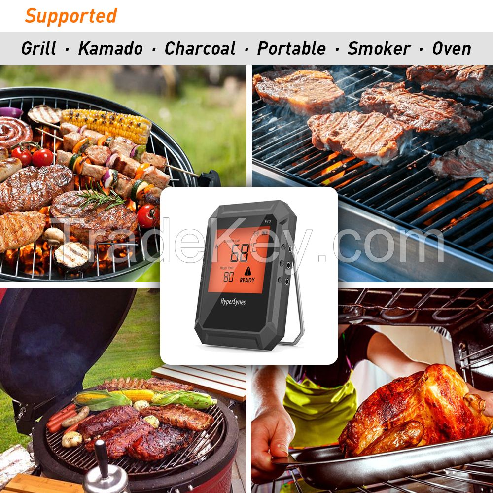 Grill thermometer OEM ODM product Professional Wireless Remote Cooking thermometer with Timer,Free APP control for Oven,Grill,Cooking,Candy,KitchenBBQKit
