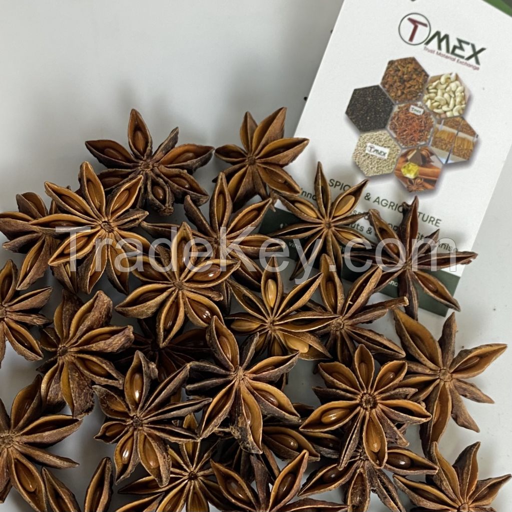 An abundance of excellent quality dried and raw fall star anise from Vietnam is now in stock