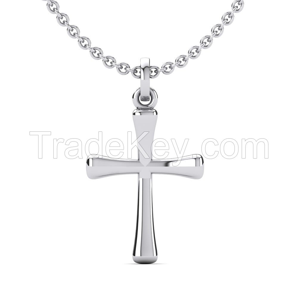 92.5 Sterling Silver Cross Pendant