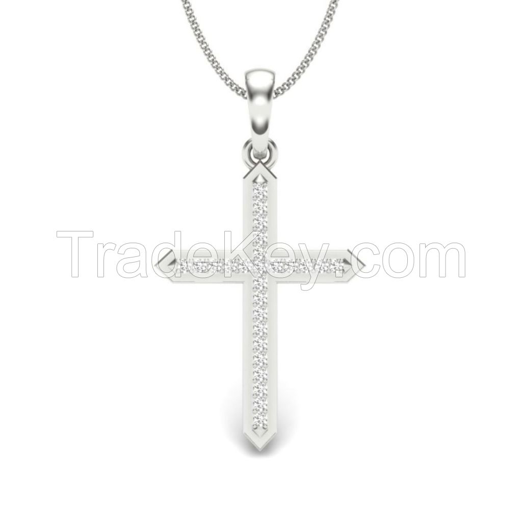 92.5 Sterling Silver Cross Pendant