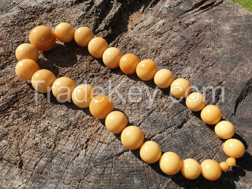 Baltic Amber Necklace. 175 g. Length â 59 cm.