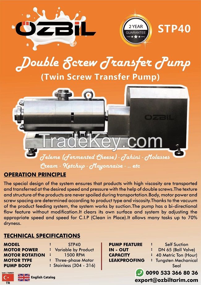 Double Screw (Twin Screw) Transfer Pump