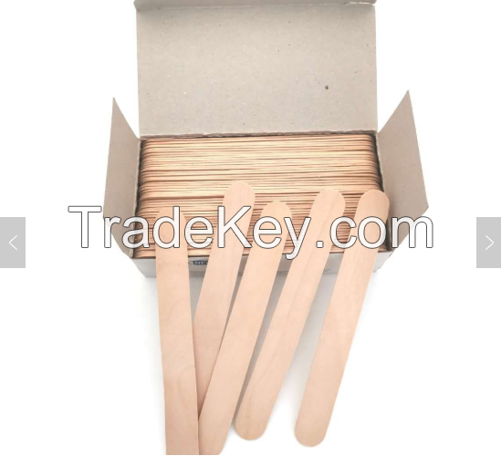 Disposable wooden tongue depressor 